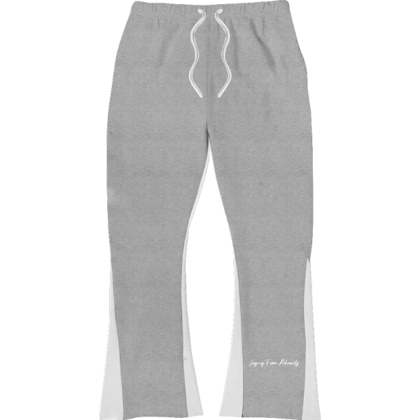 Puff Print Flared Joggers - Grey