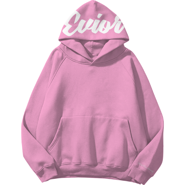 Puff Print Hoodie - Pink