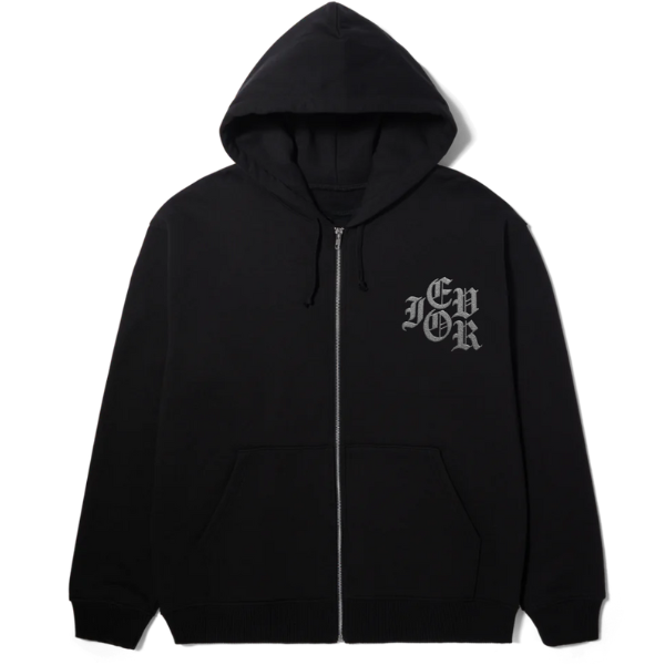 Classic Zip Up Hoodie - Black