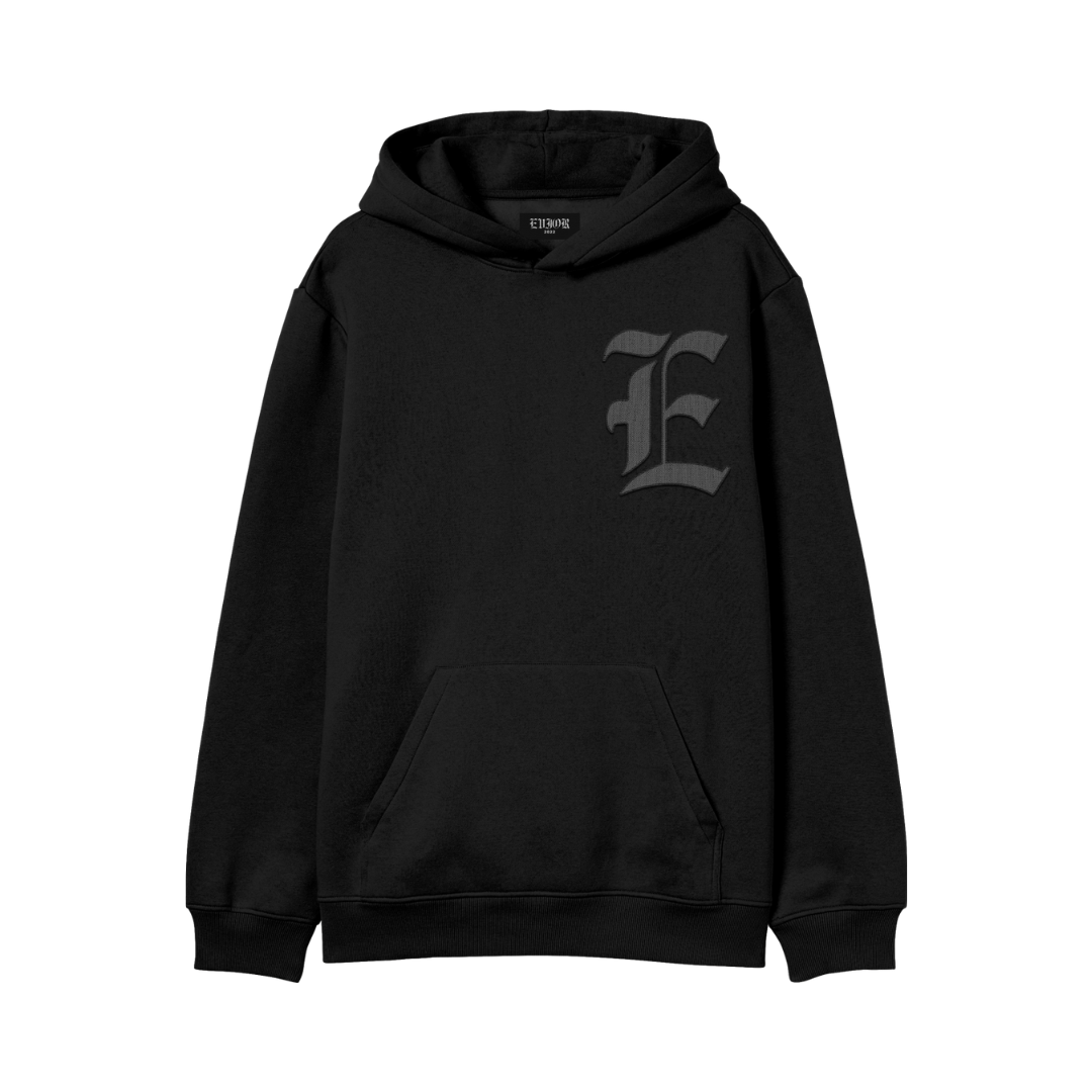 E Hoodie - Black