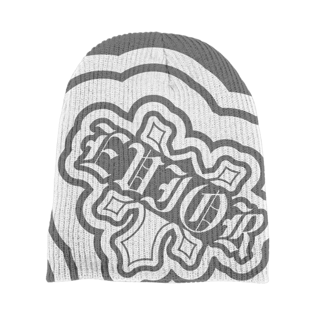 Cross Beanie - Grey