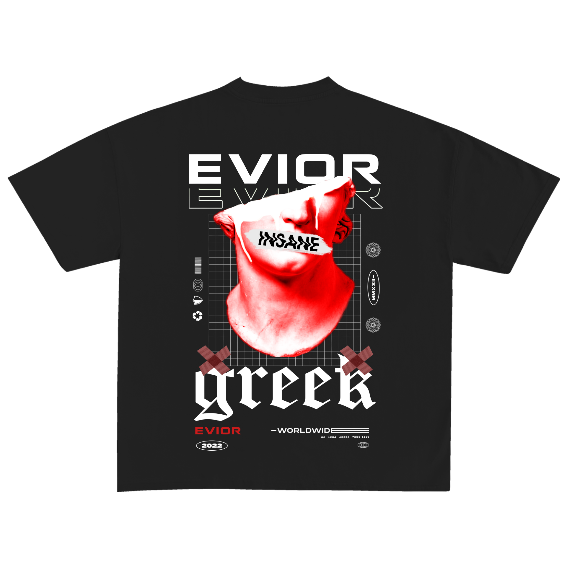 Red Greek Figure T-Shirt