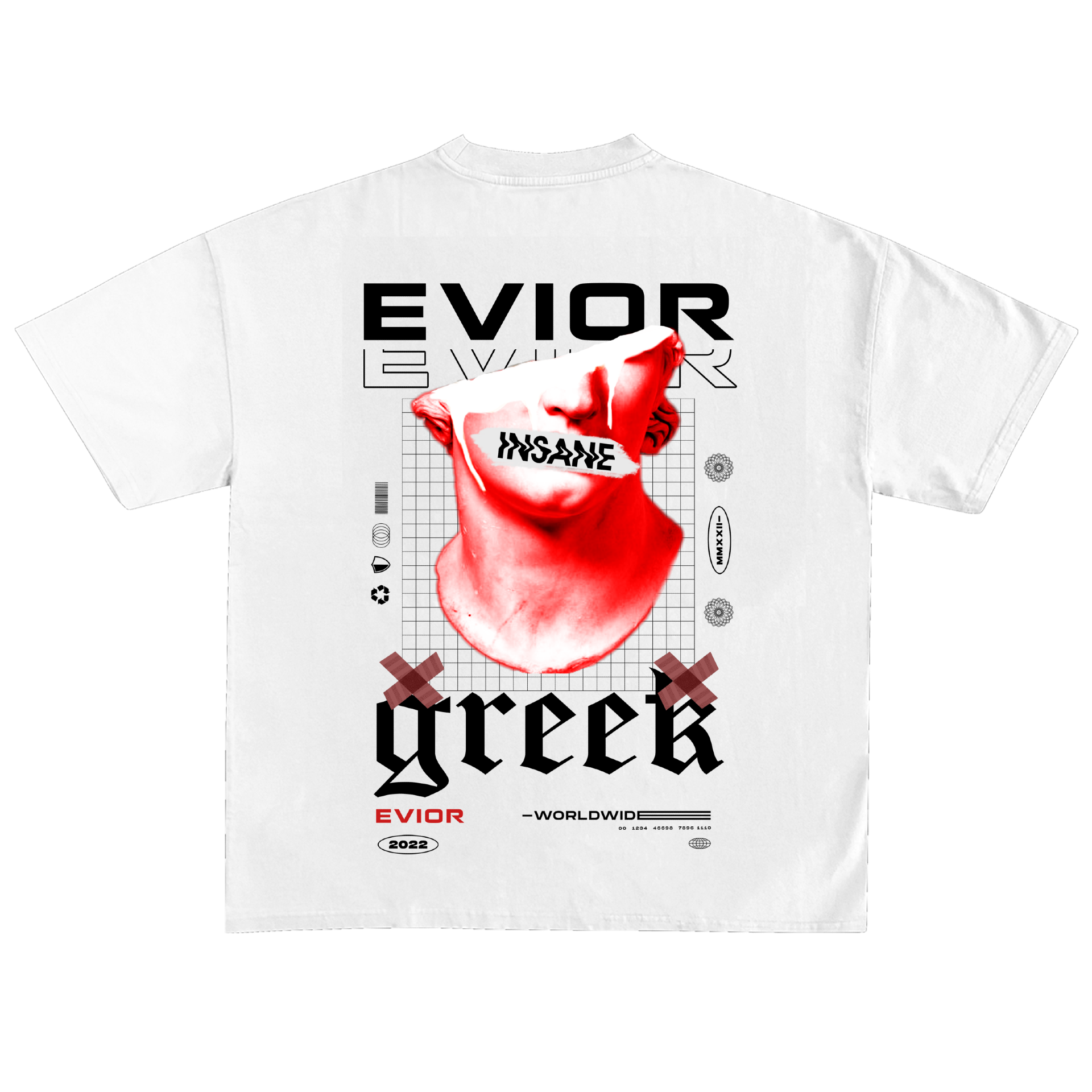 Red Greek Figure T-Shirt